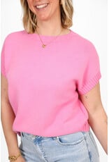 21Jewelz Truitje met structuur boord - roze