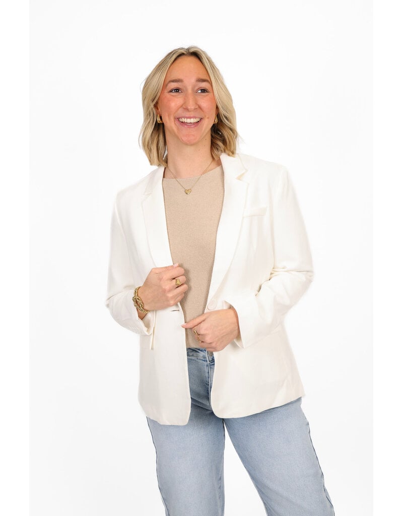 21Jewelz Basic blazer - ecru