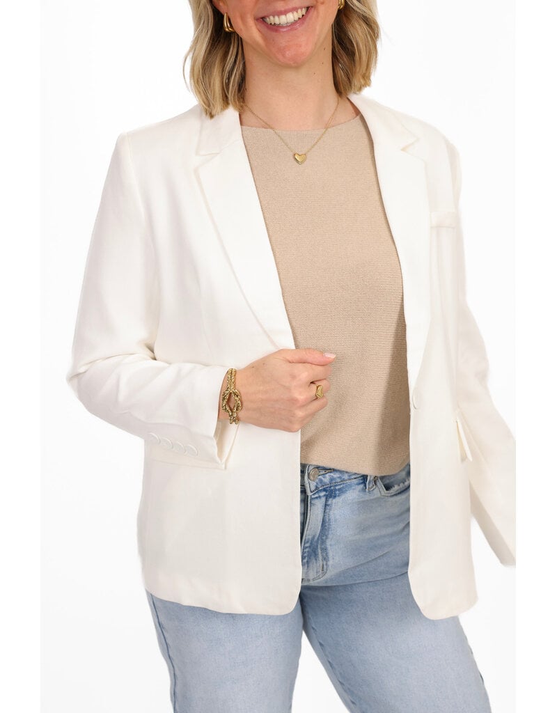 21Jewelz Basic blazer - ecru