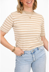 21Jewelz Gestreept shirtje - beige