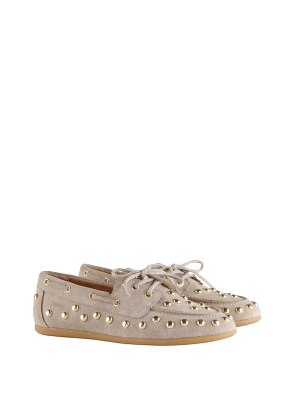 DWRS DWRS | Latty big studs - suede beige