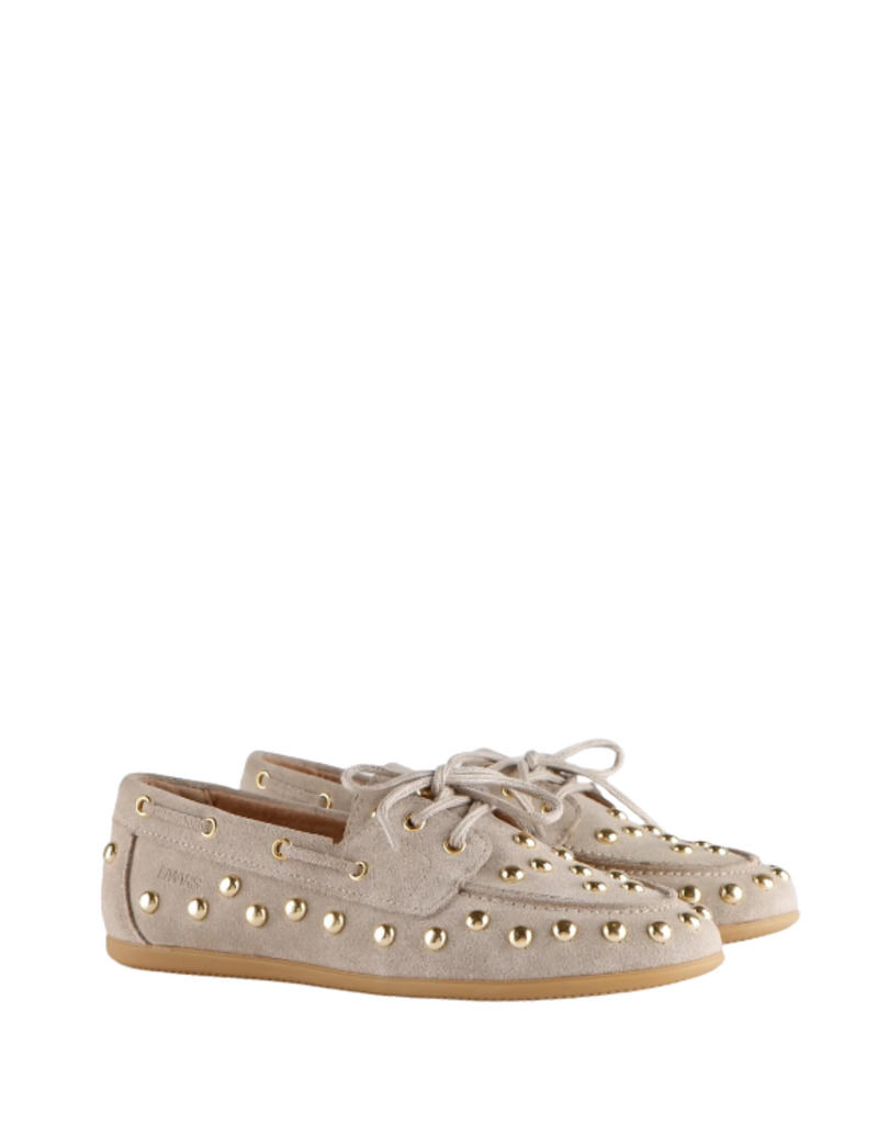 DWRS DWRS | Latty big studs - suede beige