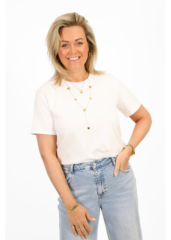 21Jewelz Effen basic t-shirt - wit