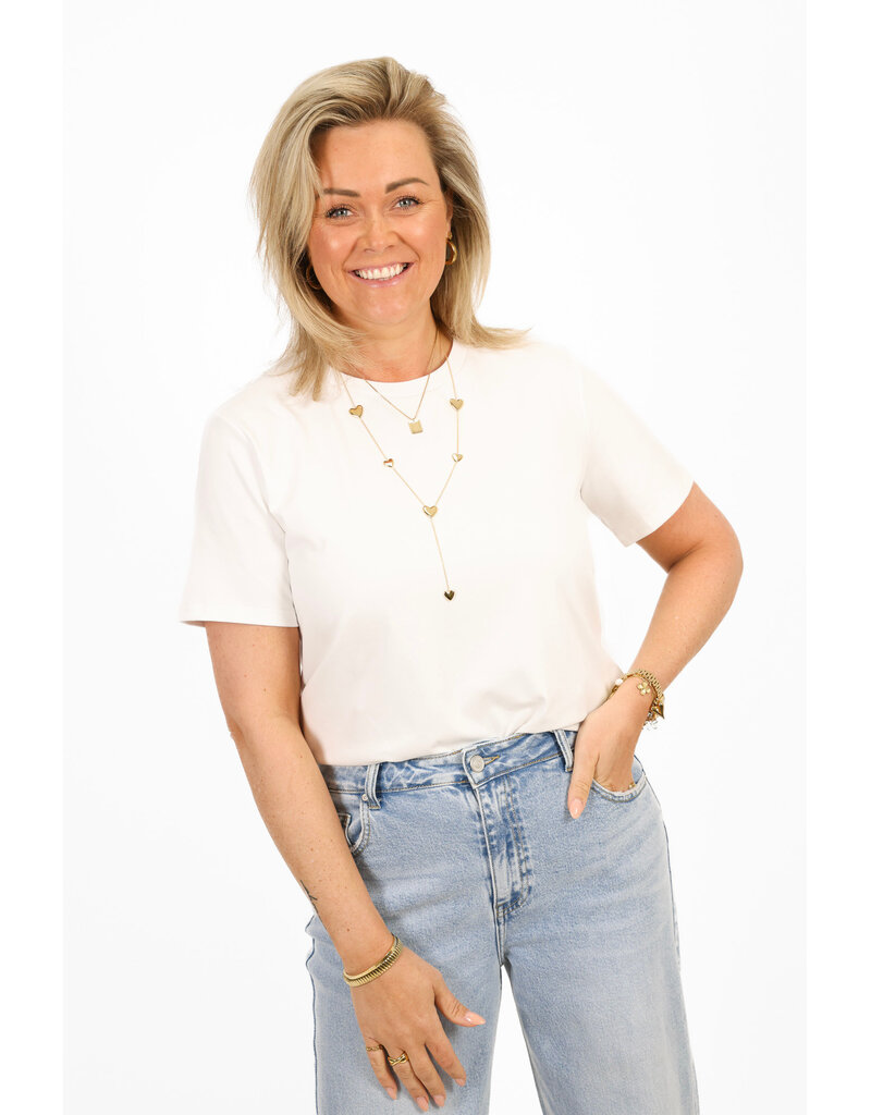 21Jewelz Effen basic t-shirt - wit