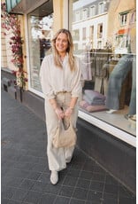 21Jewelz Blouse met embroidery op de mouwen - beige