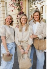 21Jewelz Gestreept shirtje - beige