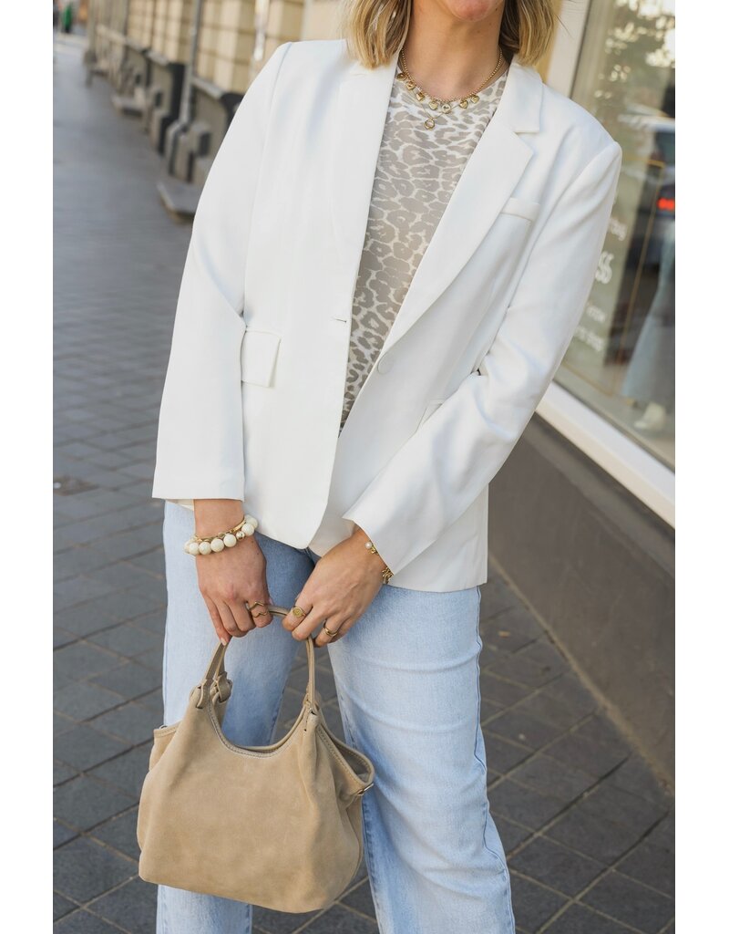 21Jewelz Basic blazer - ecru