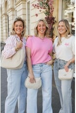 21Jewelz Blouse met strepen - wit/roze