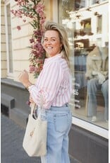 21Jewelz Blouse met strepen - wit/roze