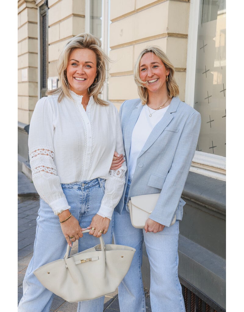 21Jewelz Blouse met sierlijke details - wit