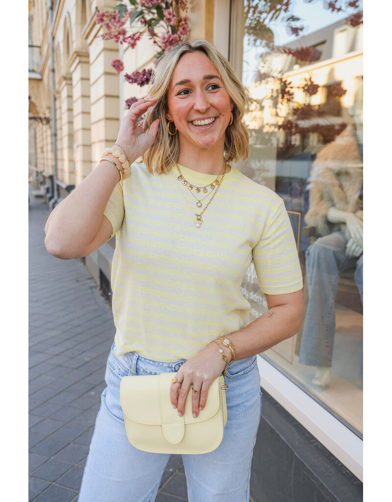21Jewelz Gestreept shirtje - geel
