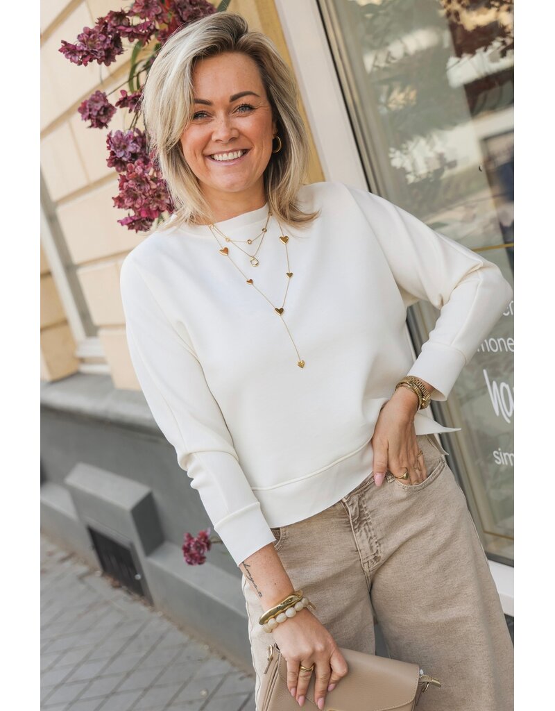 21Jewelz Effen basic sweater - ecru