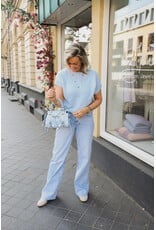 21Jewelz Truitje met structuur boord - blauw