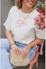 21Jewelz T-shirt Côte d'Azur - wit/roze