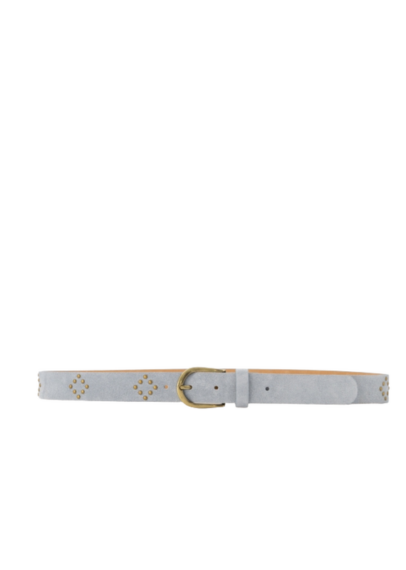 21Jewelz Musthave gold detailed riem met studs - lichtblauw