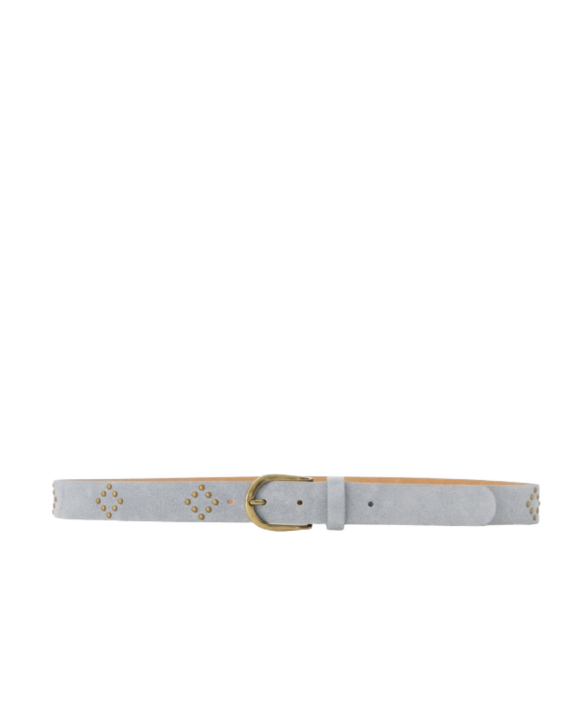 21Jewelz Musthave gold detailed riem met studs - lichtblauw