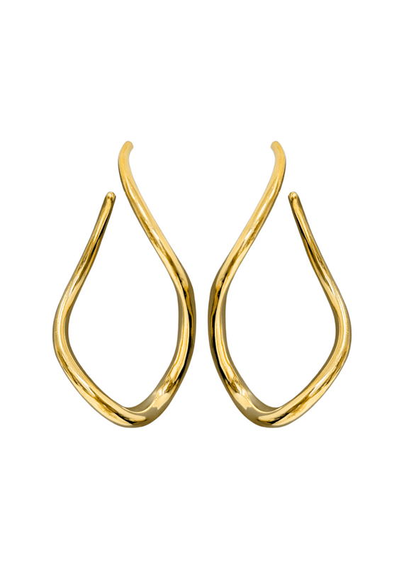 21Jewelz Gedraaide statement oorbellen