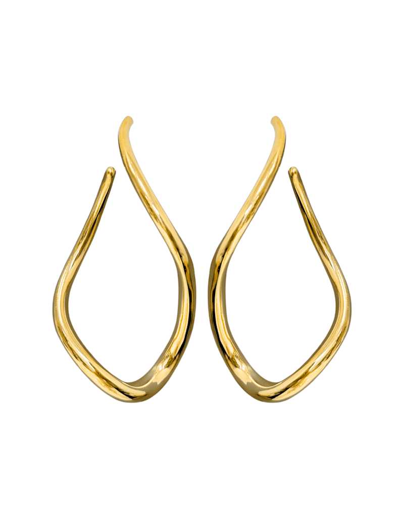 21Jewelz Gedraaide statement oorbellen