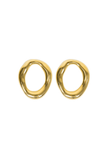 21Jewelz Ovale organische oorbellen - goud