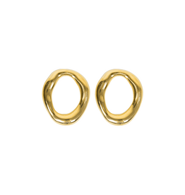 21Jewelz Ovale organische oorbellen - goud