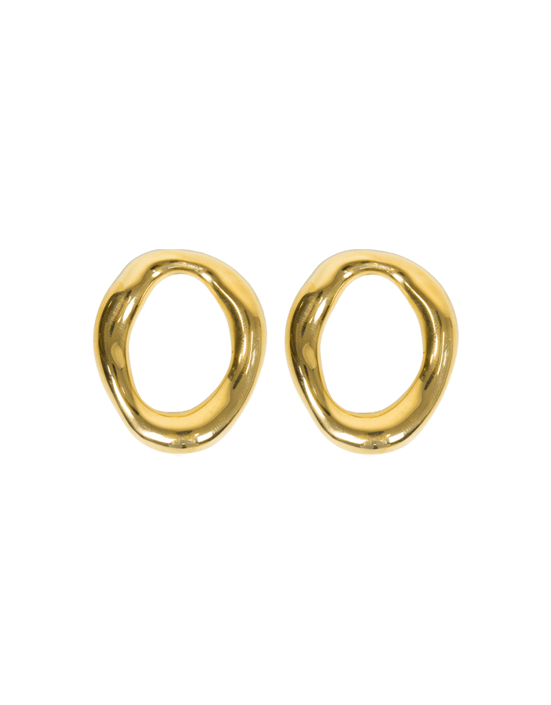 21Jewelz Ovale organische oorbellen - goud