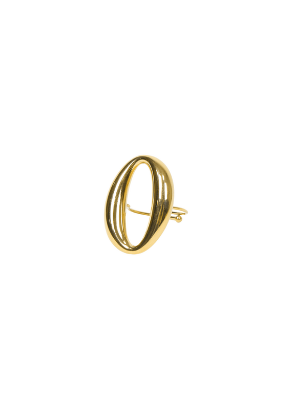 21Jewelz Statement ring met ovale vorm - goud
