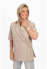 21Jewelz Overslag blazer met korte mouwen - beige