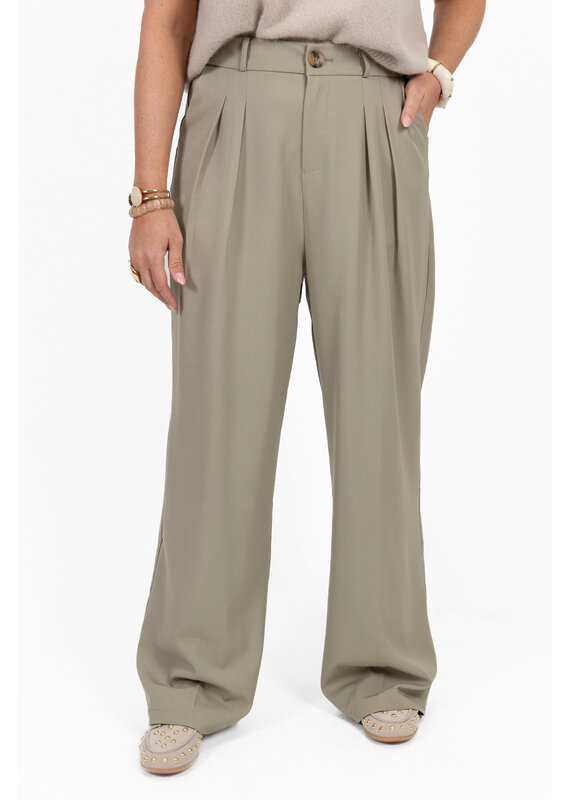 21Jewelz Pantalon met plooien extra long - lichtgroen