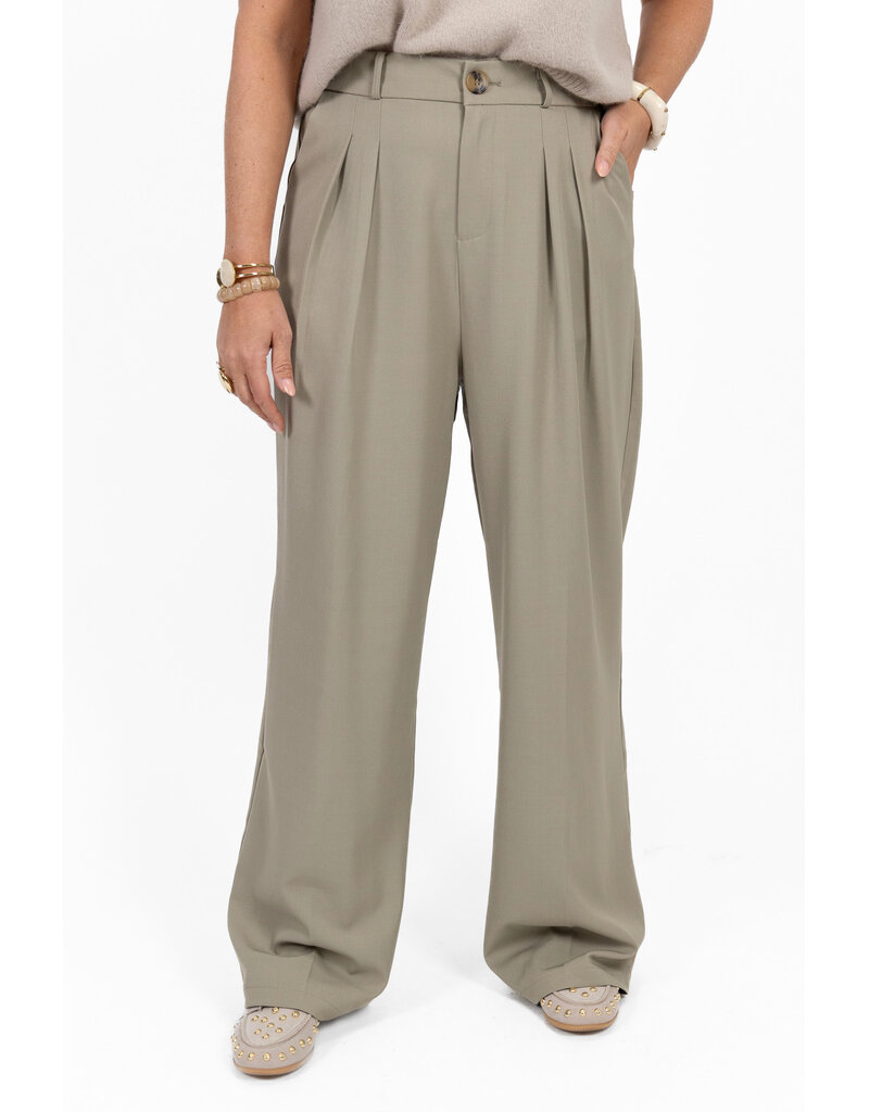 21Jewelz Pantalon met plooien extra long - lichtgroen