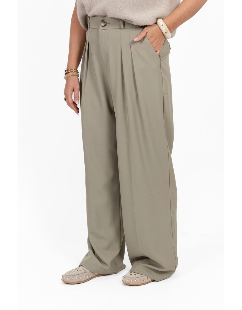 21Jewelz Pantalon met plooien extra long - lichtgroen