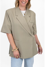 21Jewelz Overslag blazer met korte mouwen - lichtgroen