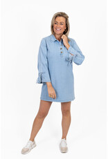 21Jewelz Denim jurkje met strikjes aan de mouw