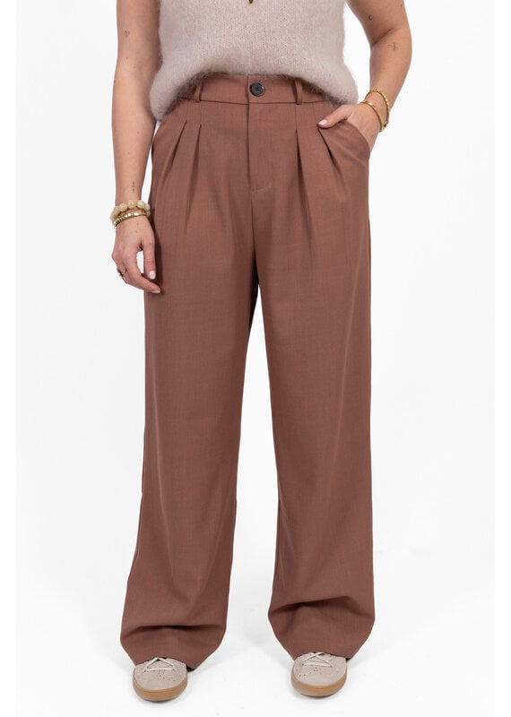 21Jewelz Pantalon met plooien extra long - oudroze