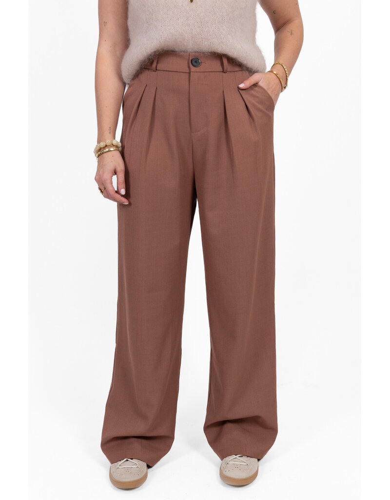 21Jewelz Pantalon met plooien extra long - oudroze