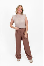 21Jewelz Pantalon met plooien extra long - oudroze
