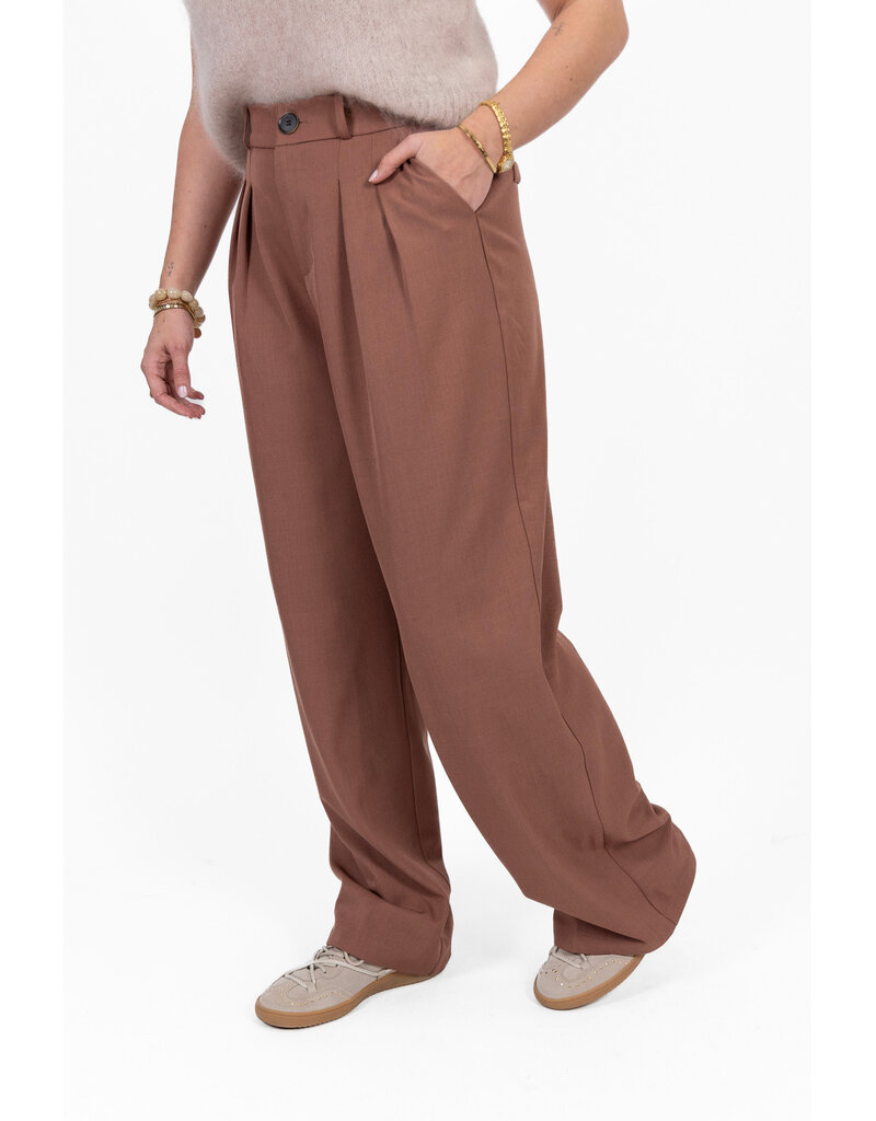 21Jewelz Pantalon met plooien extra long - oudroze