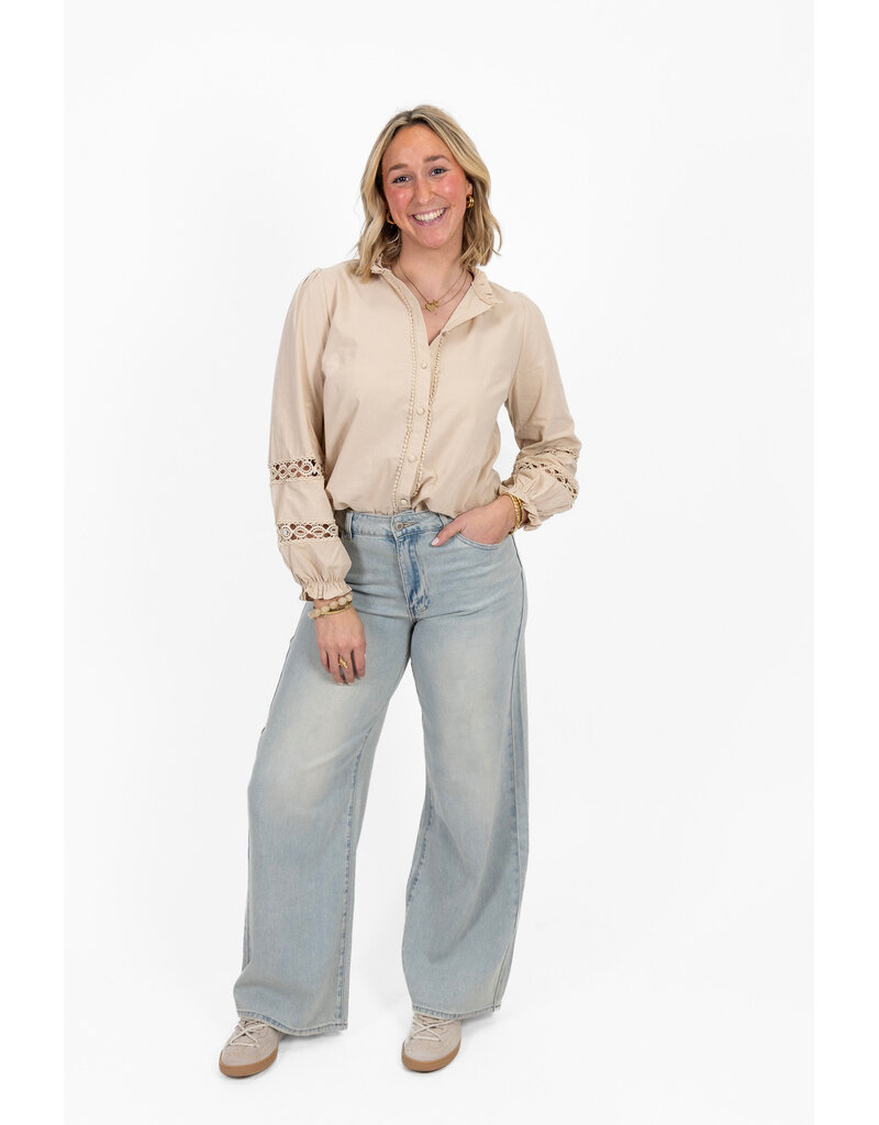 21Jewelz Basic stretch wide leg jeans super stretch