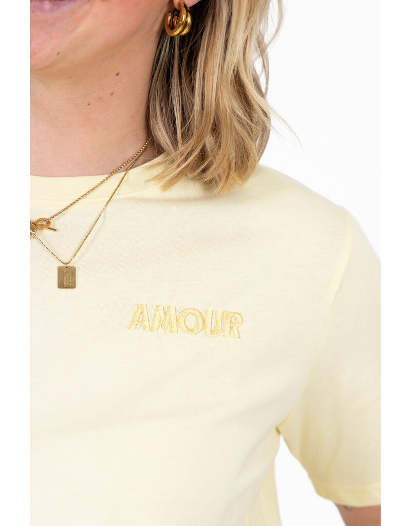 21Jewelz T-shirt amour - geel