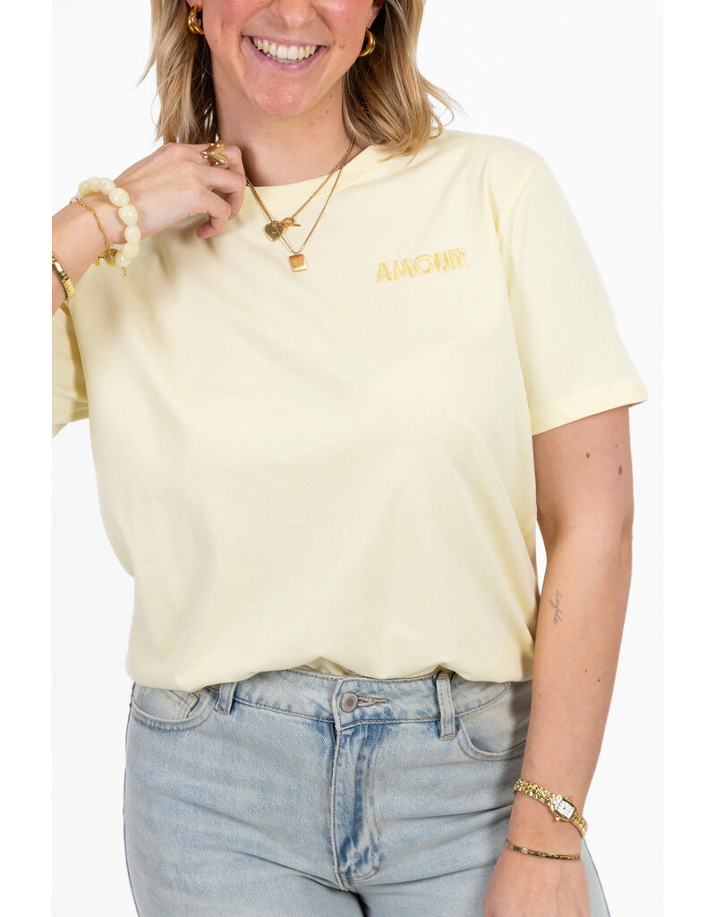 21Jewelz T-shirt amour - geel