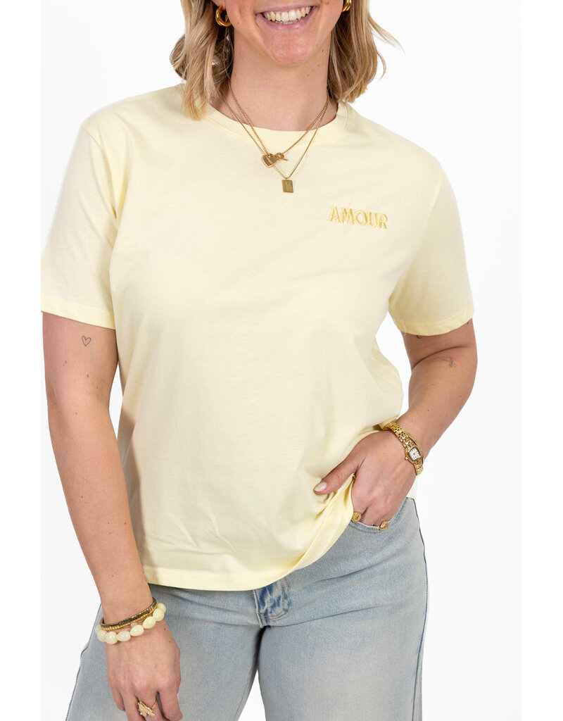 21Jewelz T-shirt amour - geel