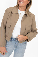 21Jewelz Cropped jasje met zakken - beige