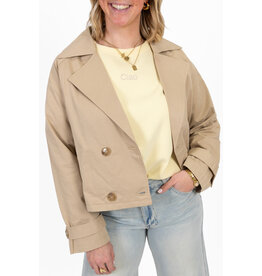 21Jewelz Korte trenchcoat - beige