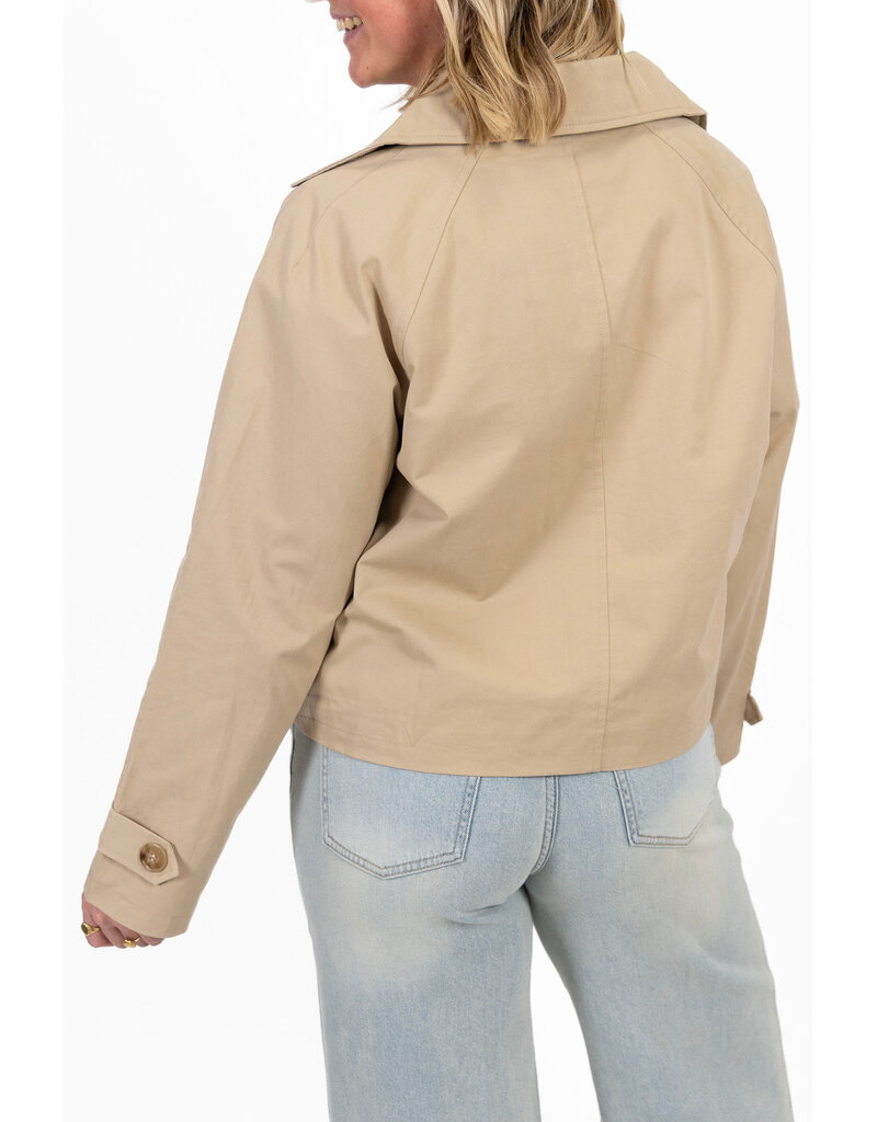 21Jewelz Korte trenchcoat - beige