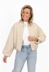 21Jewelz Bomberjasje met pofmouwen - ecru