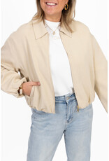 21Jewelz Bomberjasje met pofmouwen - ecru