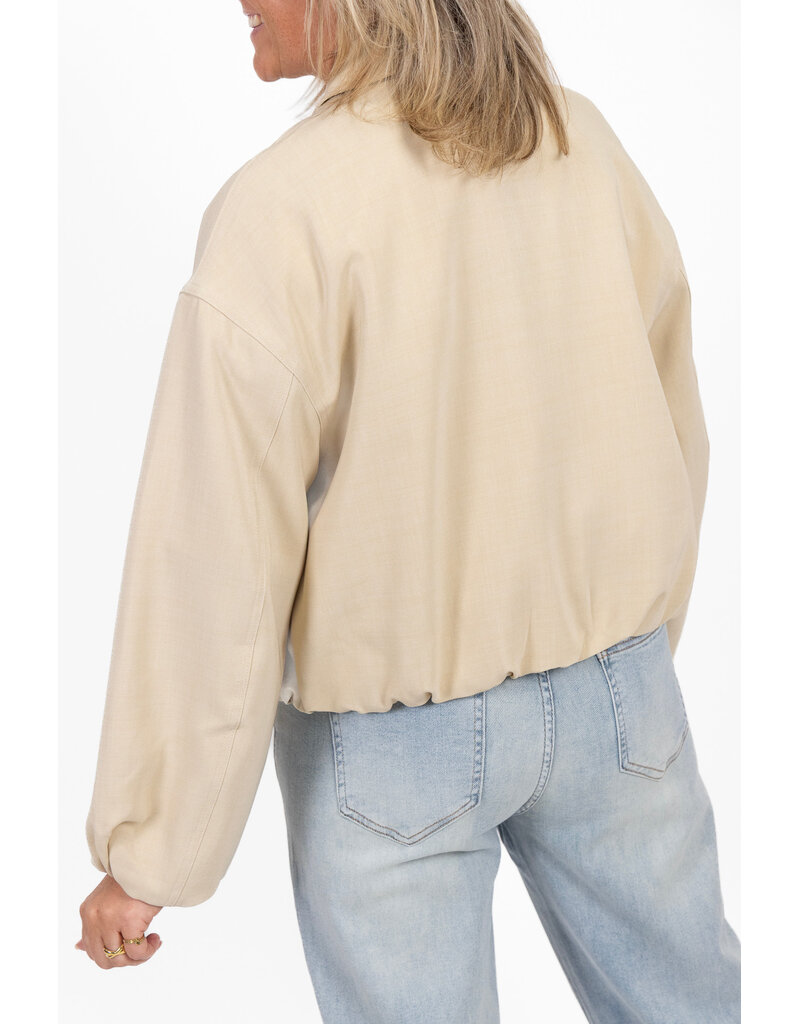 21Jewelz Bomberjasje met pofmouwen - ecru