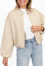 21Jewelz Bomberjasje met pofmouwen - ecru