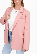21Jewelz Blazer met krijtstreep - roze