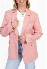21Jewelz Blazer met krijtstreep - roze