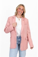21Jewelz Blazer met krijtstreep - roze